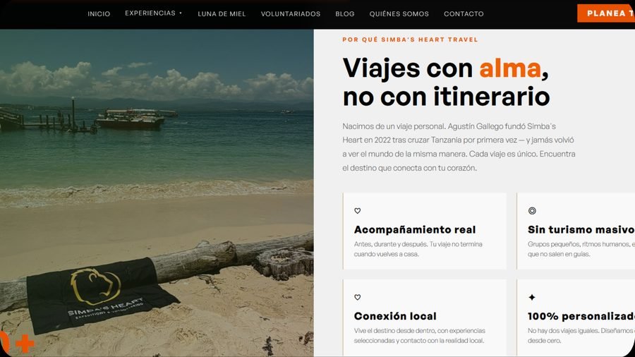 Página web a medida de un cliente de MAREA, diseñada y desarrollada por el equipo